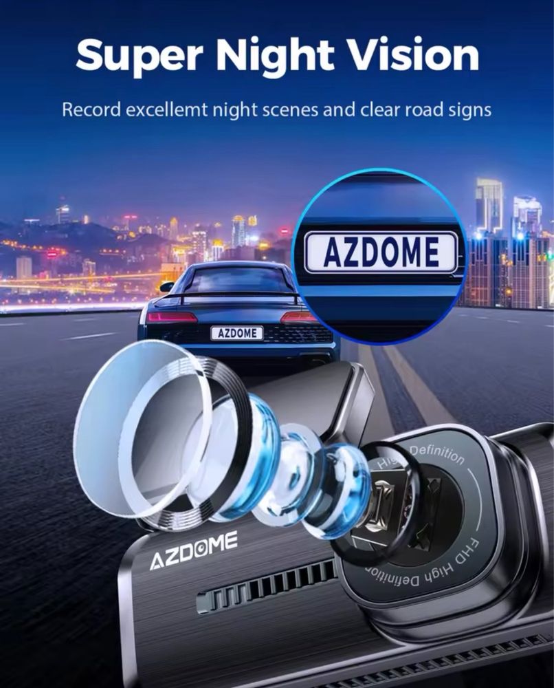 Видеорегистратор Azdome M27 и M200