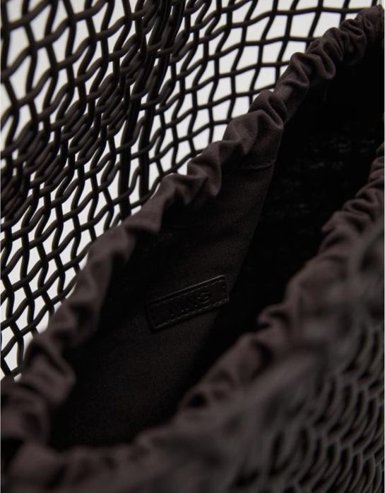 Сумка тоут Mango плетена