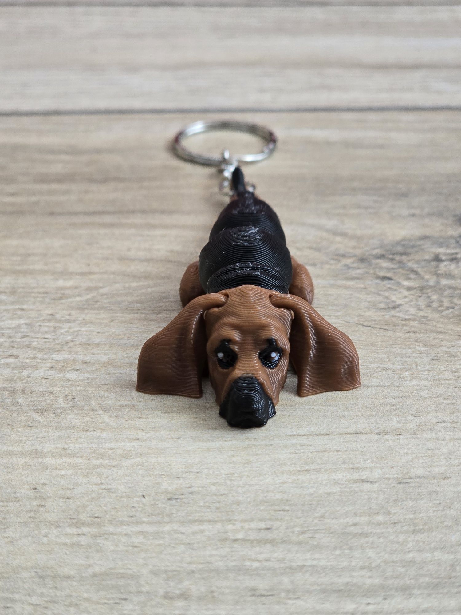 Breloczek Bassethound 3d - Seria Psów Brelok Druk3d fidget Keychain