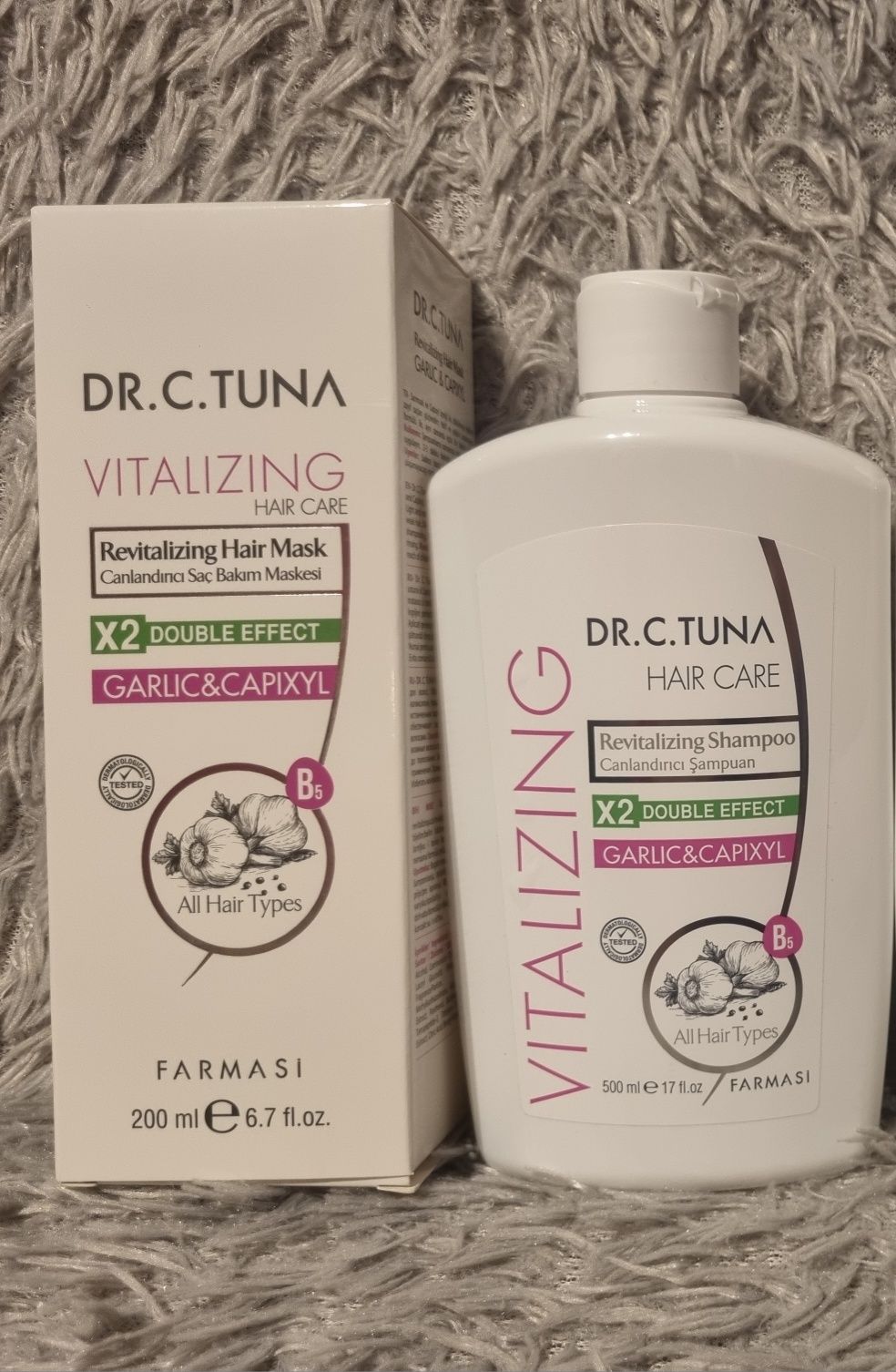 Okazja! Dr. C. Tuna zestaw szampon + maska do włosów Vitalizing