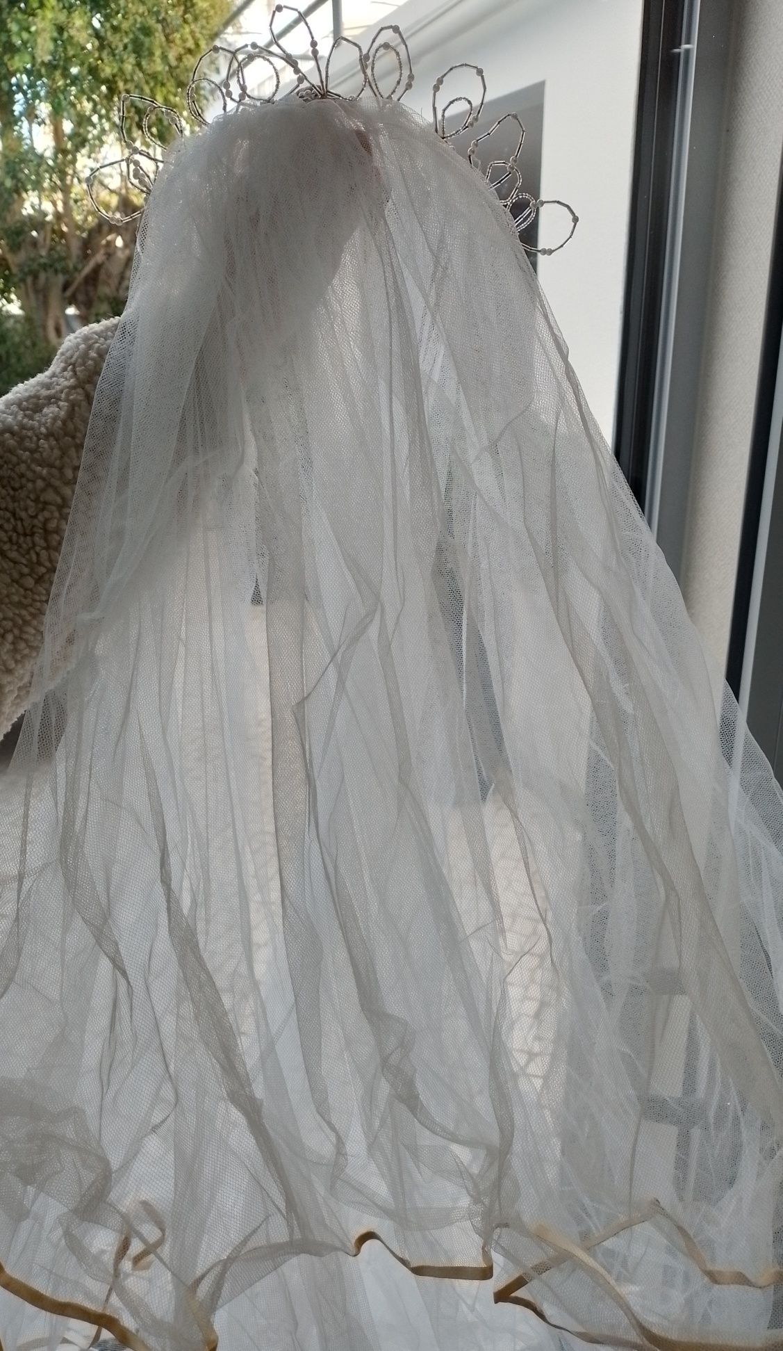 Vestido de noiva com manga comprida