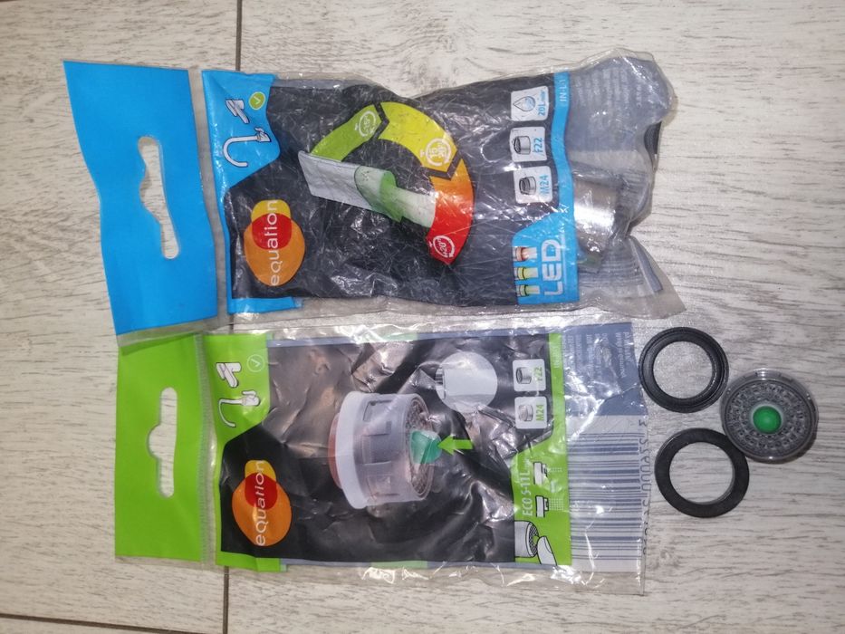 Zestaw perlatorów LED i Start Stop Nowe.