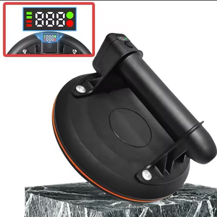 Акумуляторна присоска, з манометром для плитки та скла