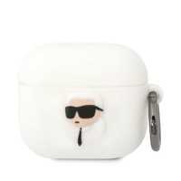 Etui Karl Lagerfeld do AirPods 3 z grafiką Karl's Head 3D