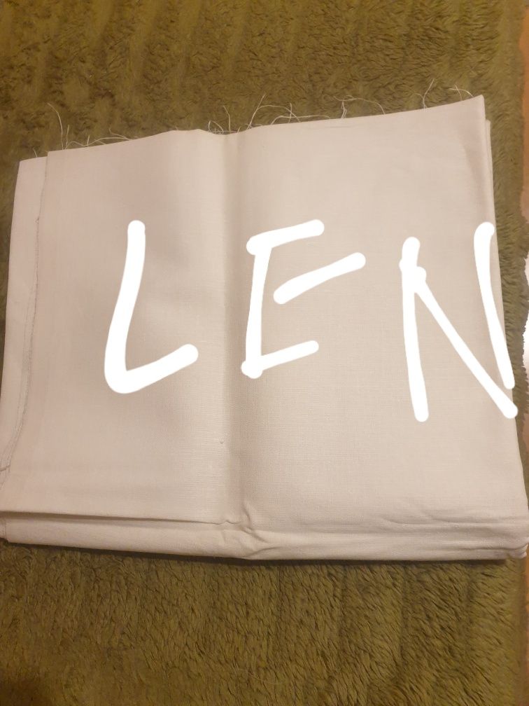 Materiały z PRL   Len 1.40x 1.30
