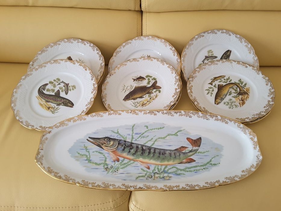 Serviço de Porcelana para Peixe