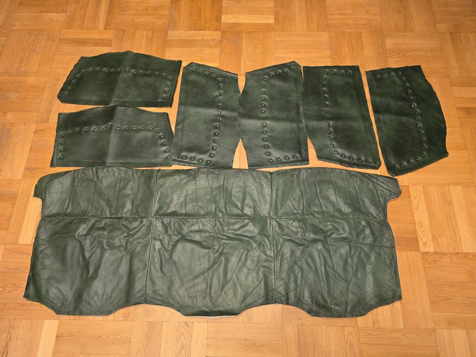 Skórzane siedziska kanap Kler, kanapa trzyosobowa, dwuosobowa, jednoos