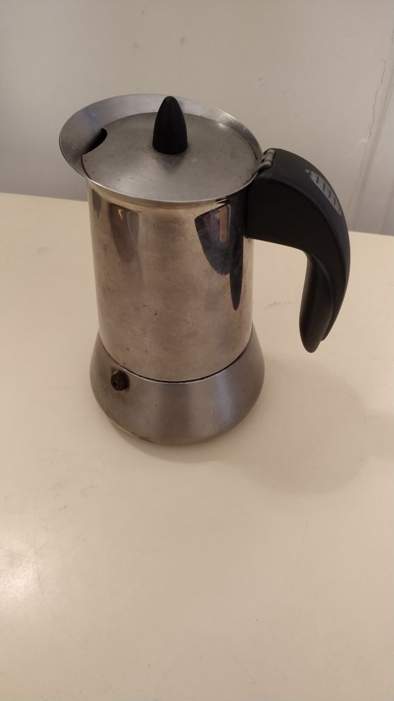 Máquina de café em aço inoxidável