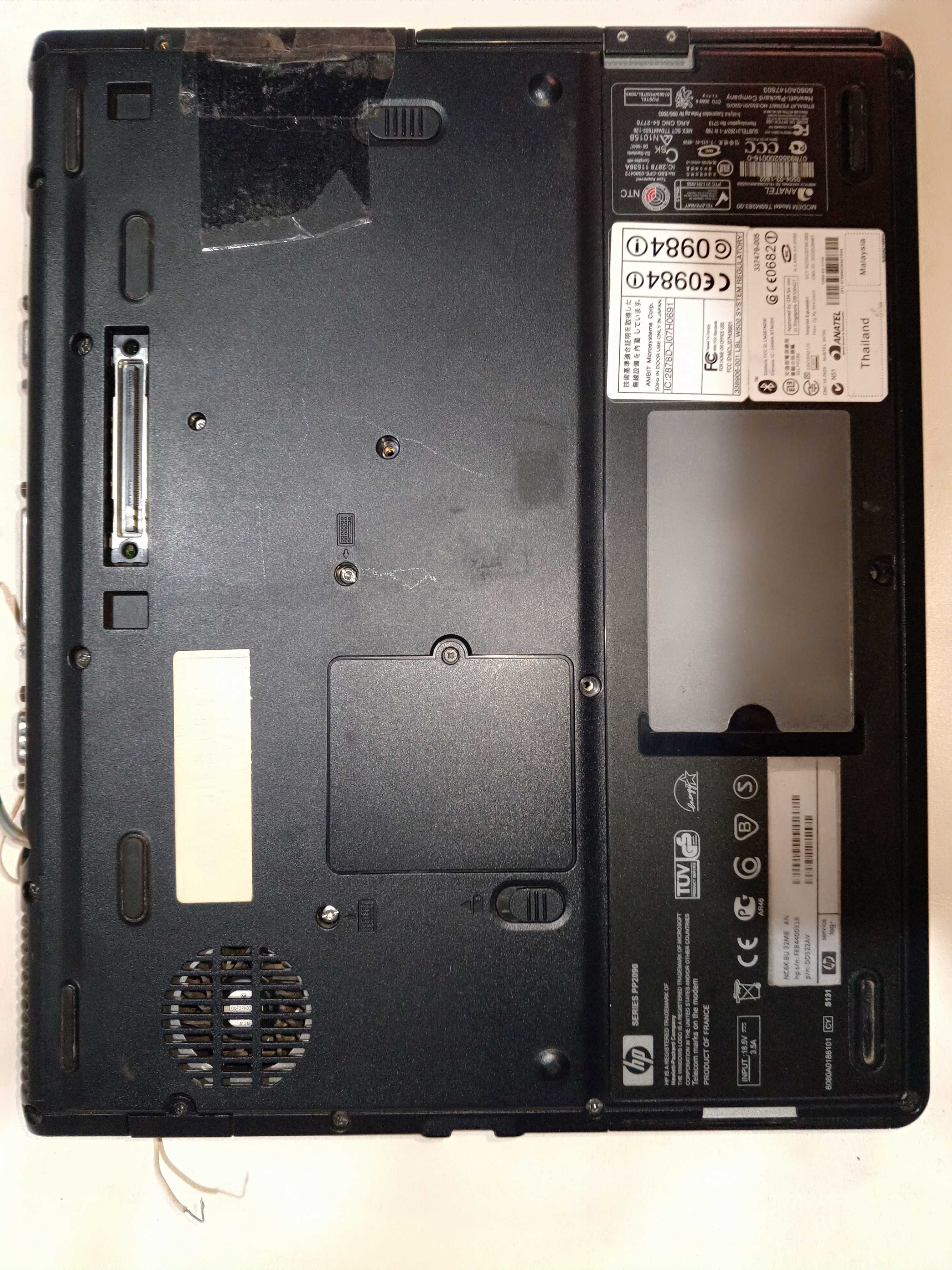 Ноутбук HP Compaq nc6000  (LPT, DB-25, (RS-232) - DB-9) (FR).