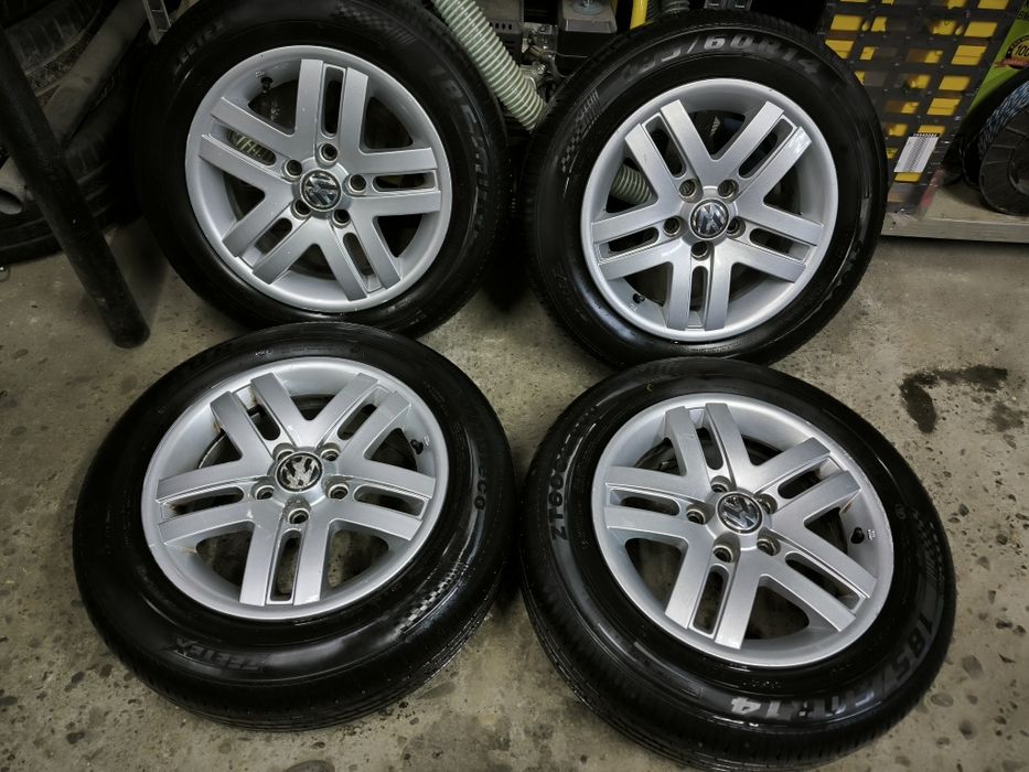 Alufelgi 5x100 opony 22r 185/60 R14 polo skoda Ibiza seat vw audi