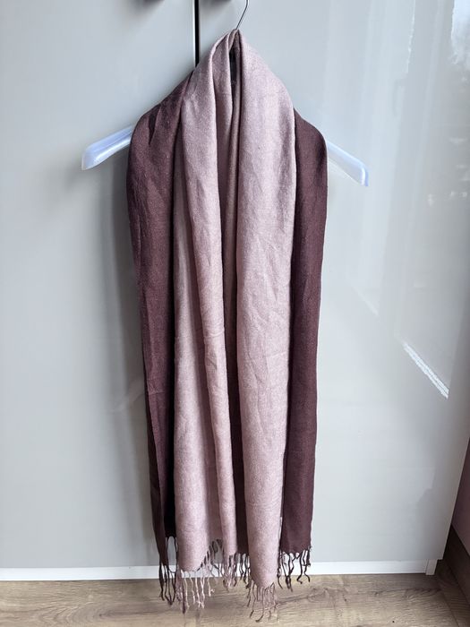 Szal chusta duża brązowa