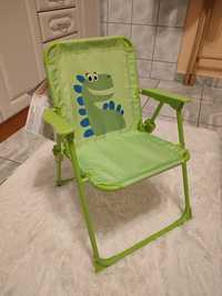 Nowe zielone krzesełko składane dla dziecka