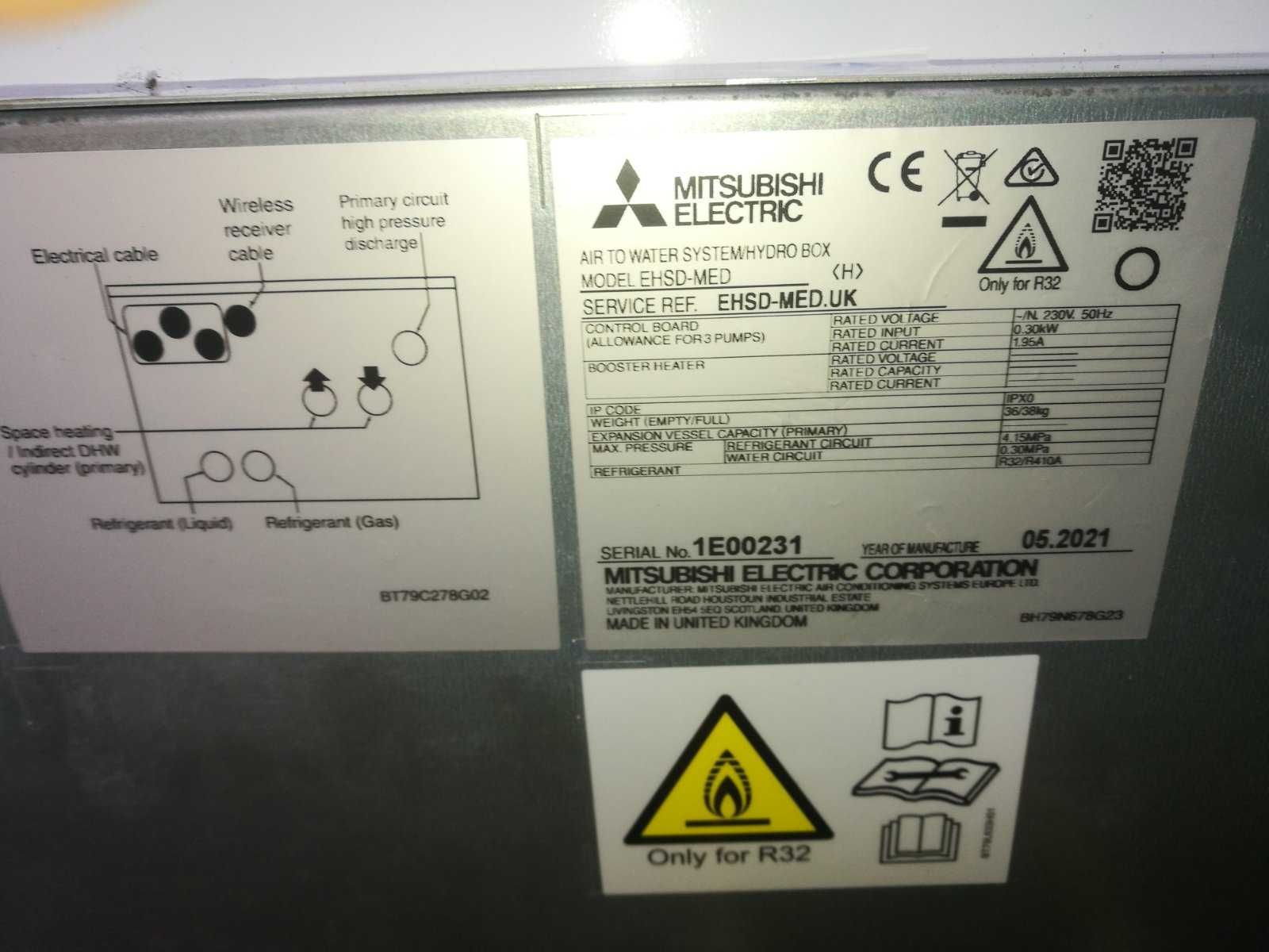 5 кВт Тепловой насос Mitsubishi Electric PUHZ-SW50VHA + EHSD-MED