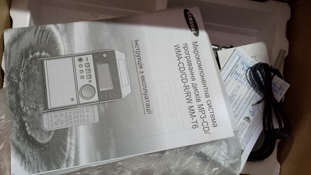 Музыкальный центр Samsung MM-T6 USB, AUX, BT.