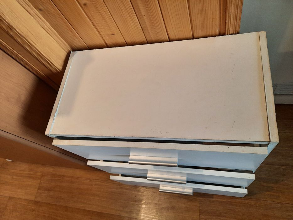 szafa szafka regał komoda schowek 3 x szuflada biały mat 60x30x72 Ikea