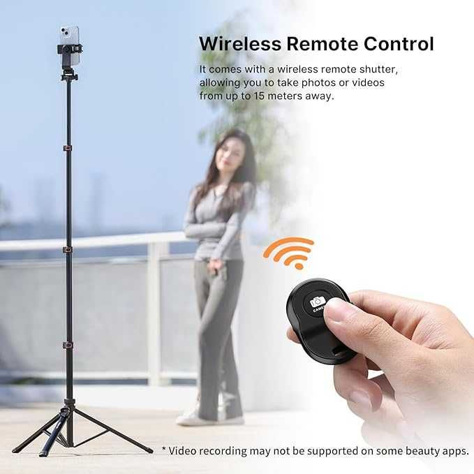 Statyw ULANZI TB64z z uchwytem na smartfon i pilotem Bluetooth
