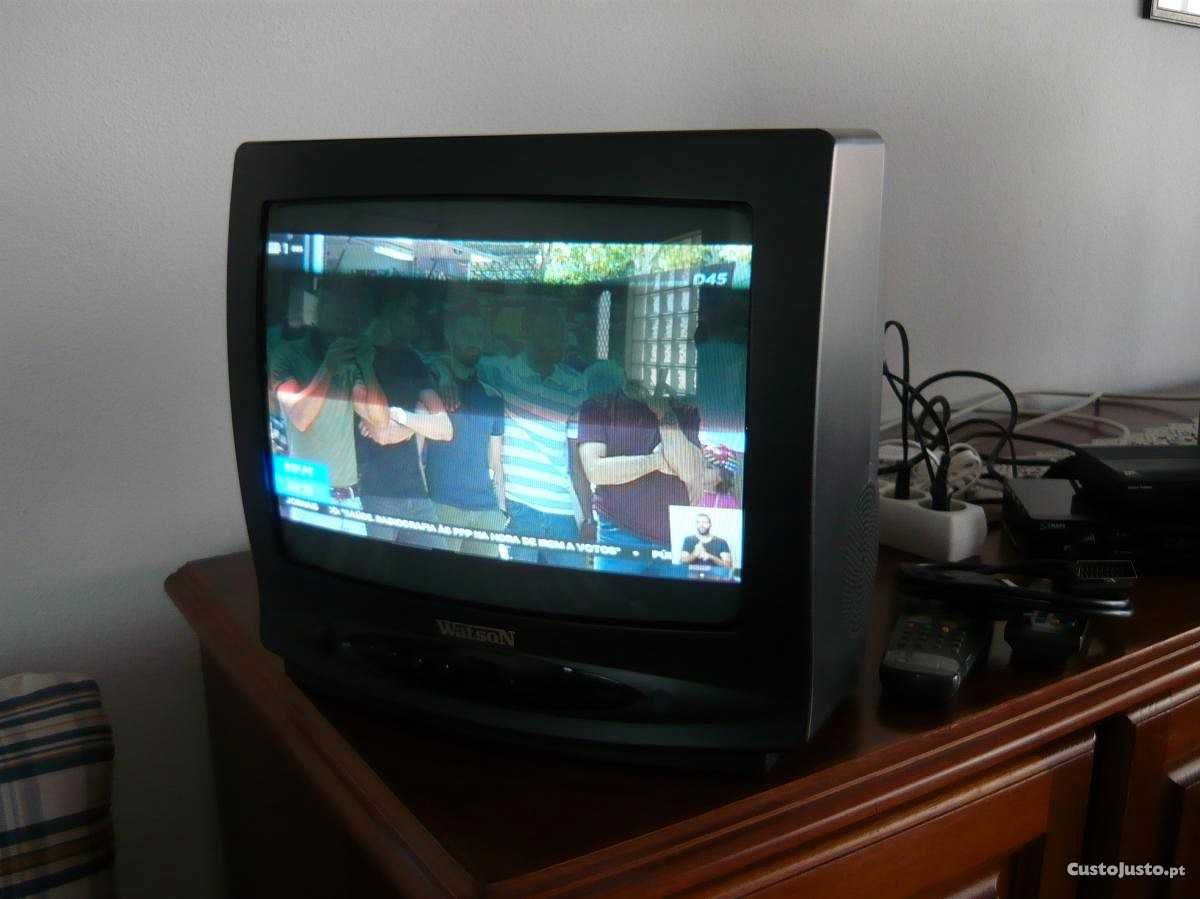 Televisor Watson 36 cm + TDT - A funcionar - Pouco uso