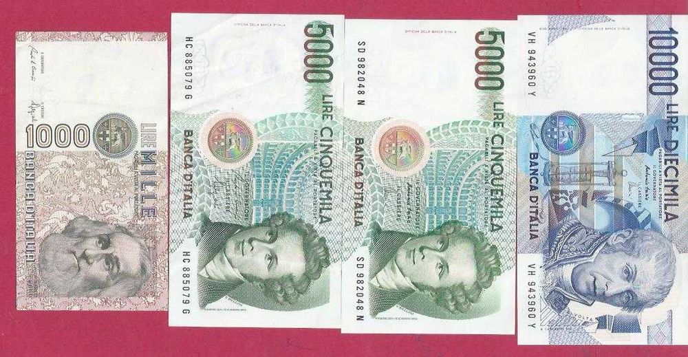 Notas  7  Italia , Bahrain , Viet-Nam  Bonitas