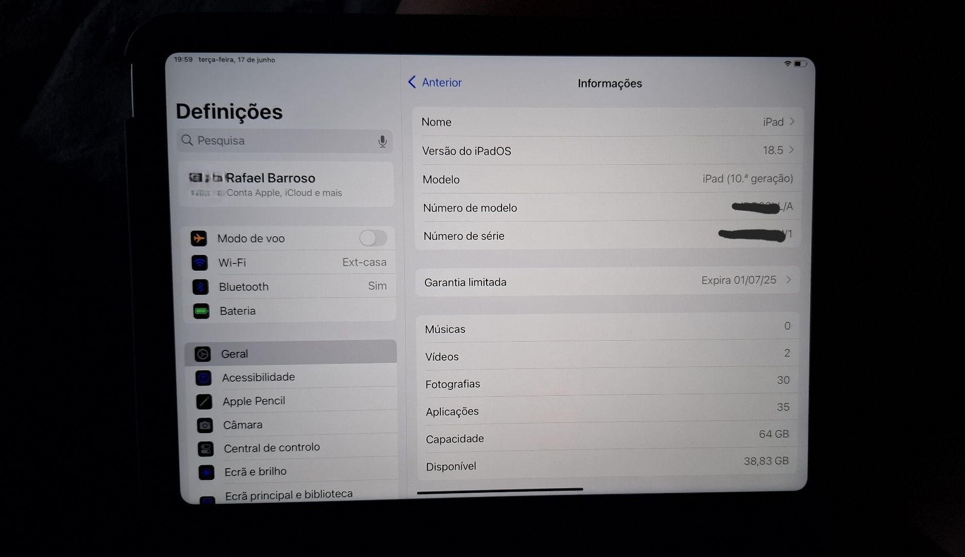 Ipad 10⁰ Geração - Com garantia