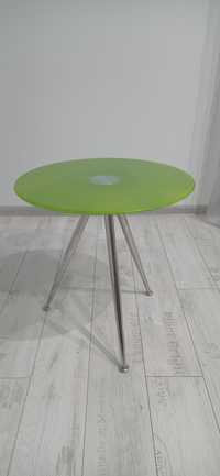 Szklany stolik, zielony