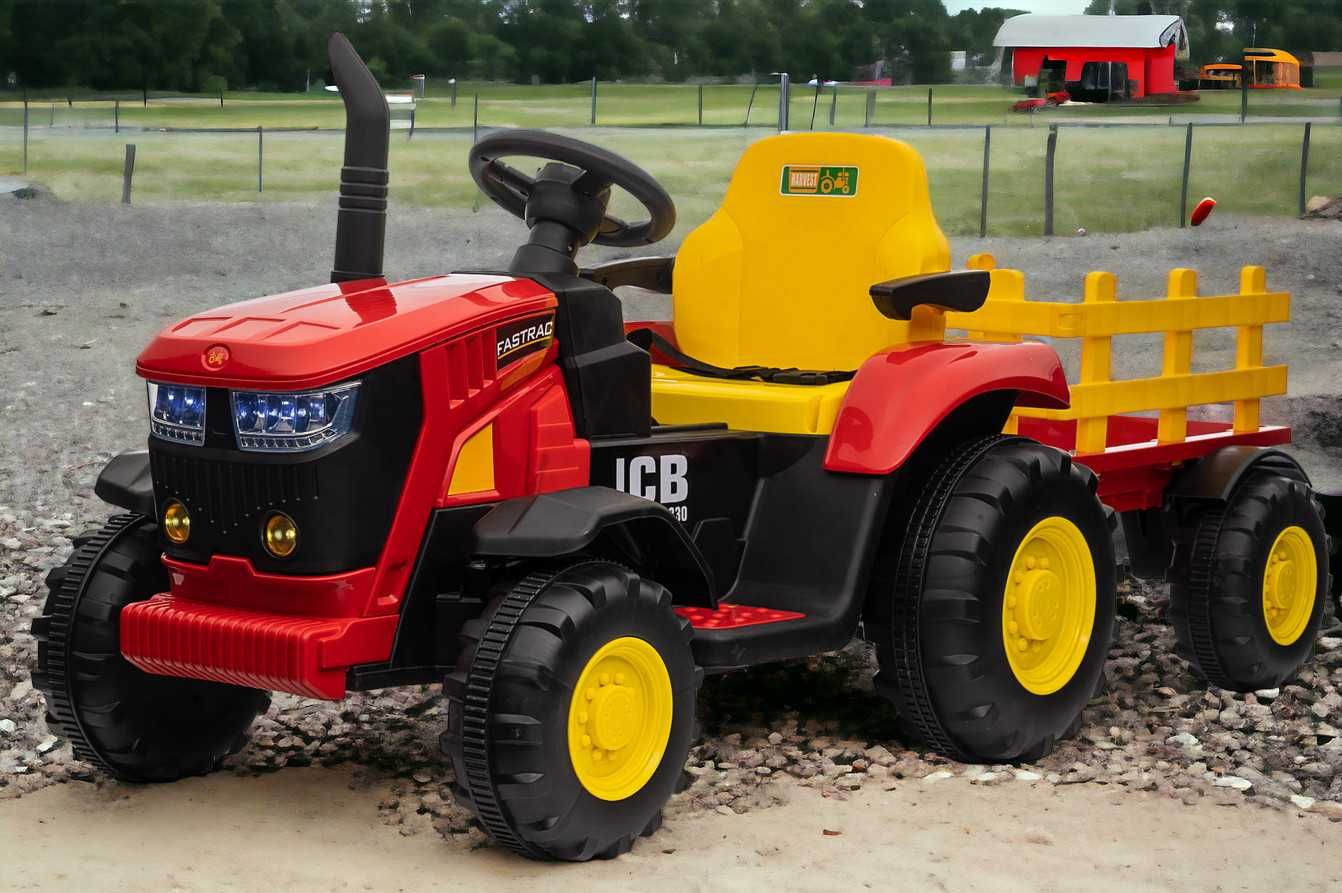 TRAKTOR Ciągnik John Deere JCB Elektryczny Auto AKUMULATOR RC 2 DZIECI