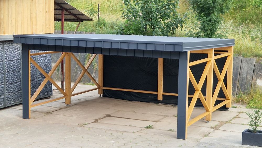wiata samochodowa duża carport PREMIUM na dwa auta Krzeszowice