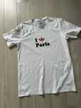 Adidas I love Paris biały t-shirt kodzulka r. M