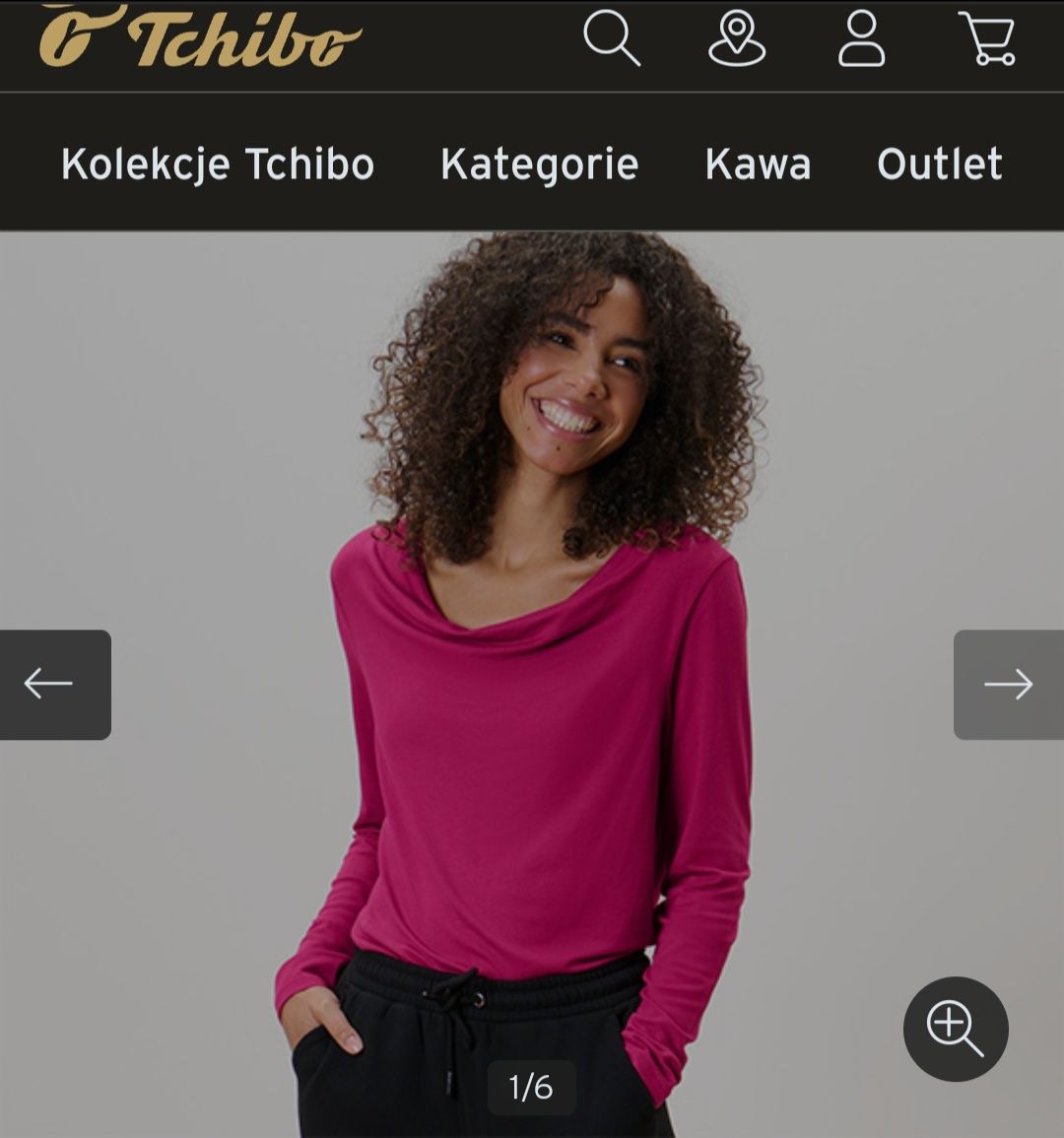 Tchibo damska bluzka z dzianiny wiskoza 40 42 44
