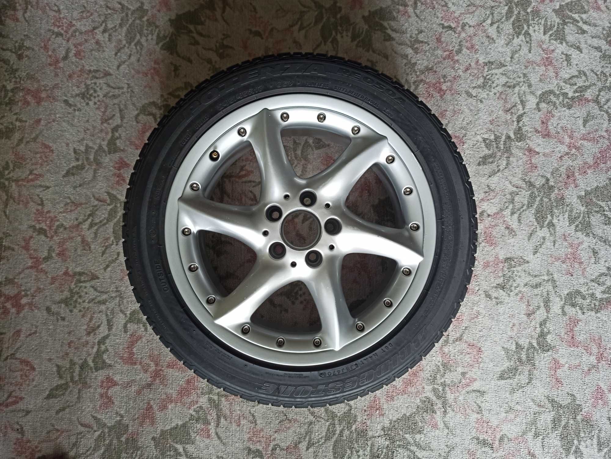 Шини Bridgestone Potenza RE050A 245/45R17 47/08 5 мм