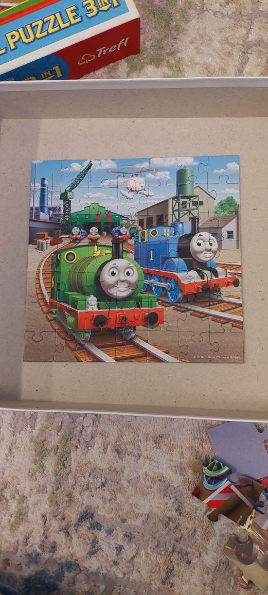 Puzzle Tomek i przyjaciele 3w1