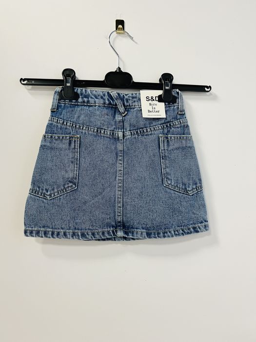 Spódnica dziewczęca jeansowa mini r.140