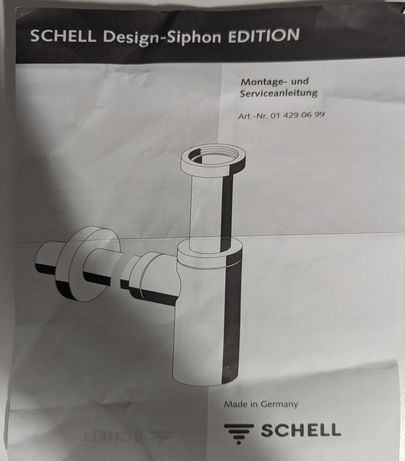 Syfon umywalkowy Schell Edition chrom