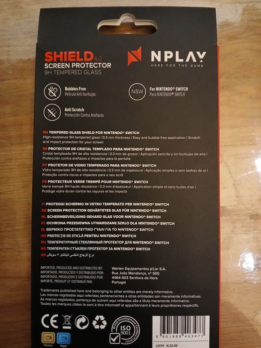 Vendo película de vidro para Nintendo Switch