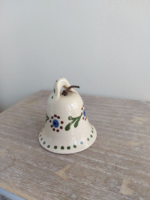 Dzwonek ceramika fajans Stylowe starocia