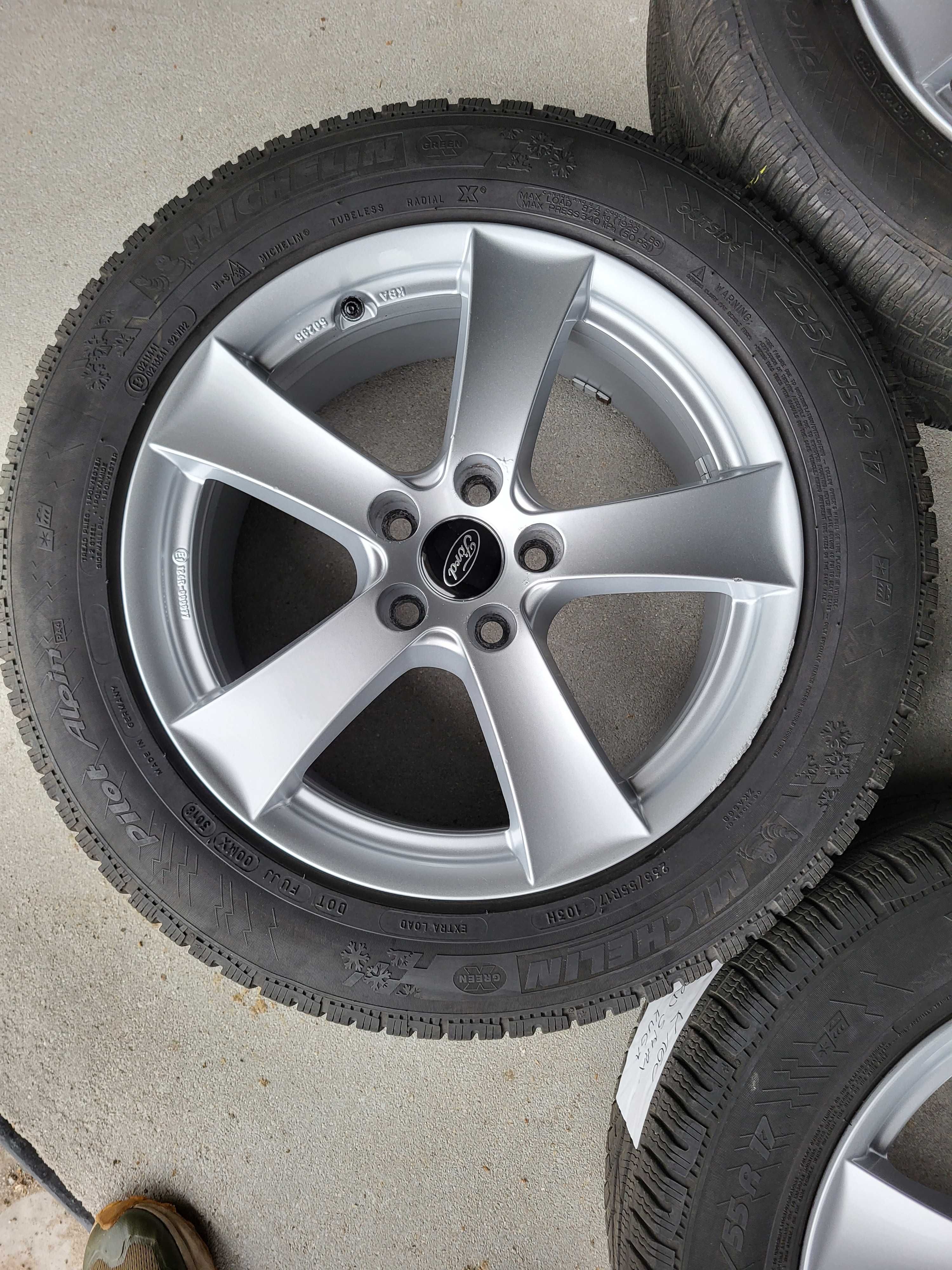 [K160] Koła zimowe 17 Cali 5x108 235/55/17 Michelin Ford Kuga Galaxy