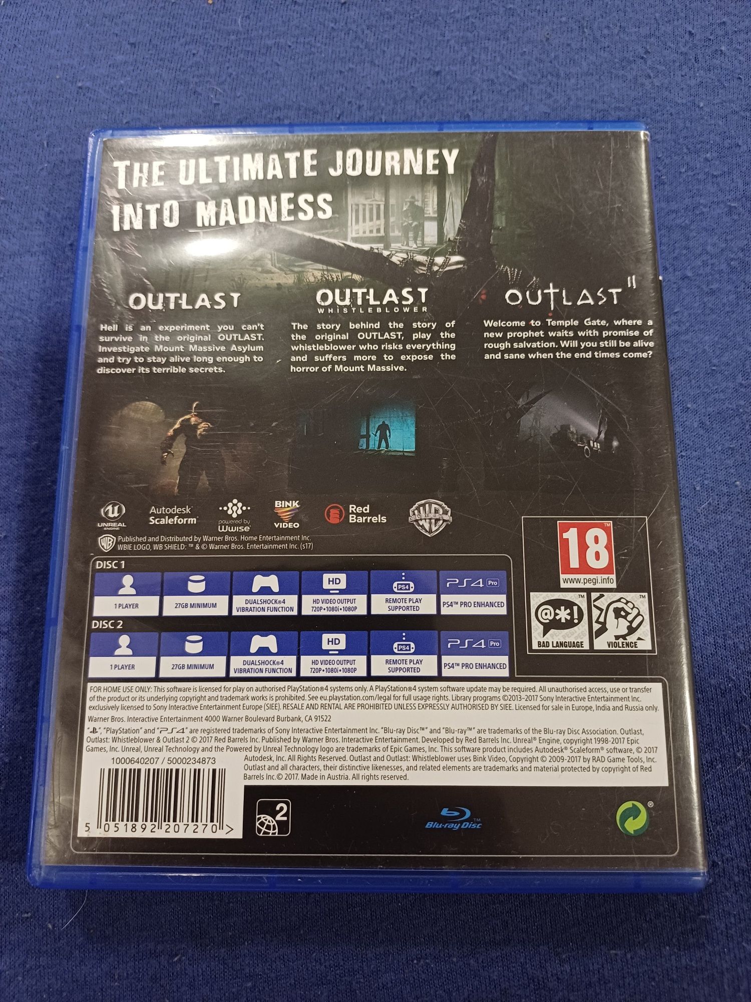 Outlast Trinity ps4 Pl.napisy