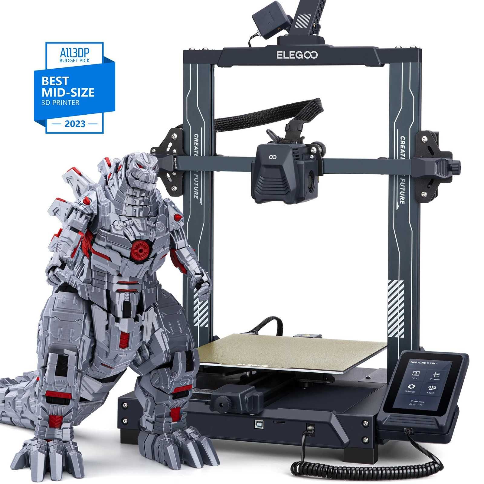 Elegoo Neptune 3 Pro FDM 3D Printer (3Д принтер) (Стан 9.5 з 10)