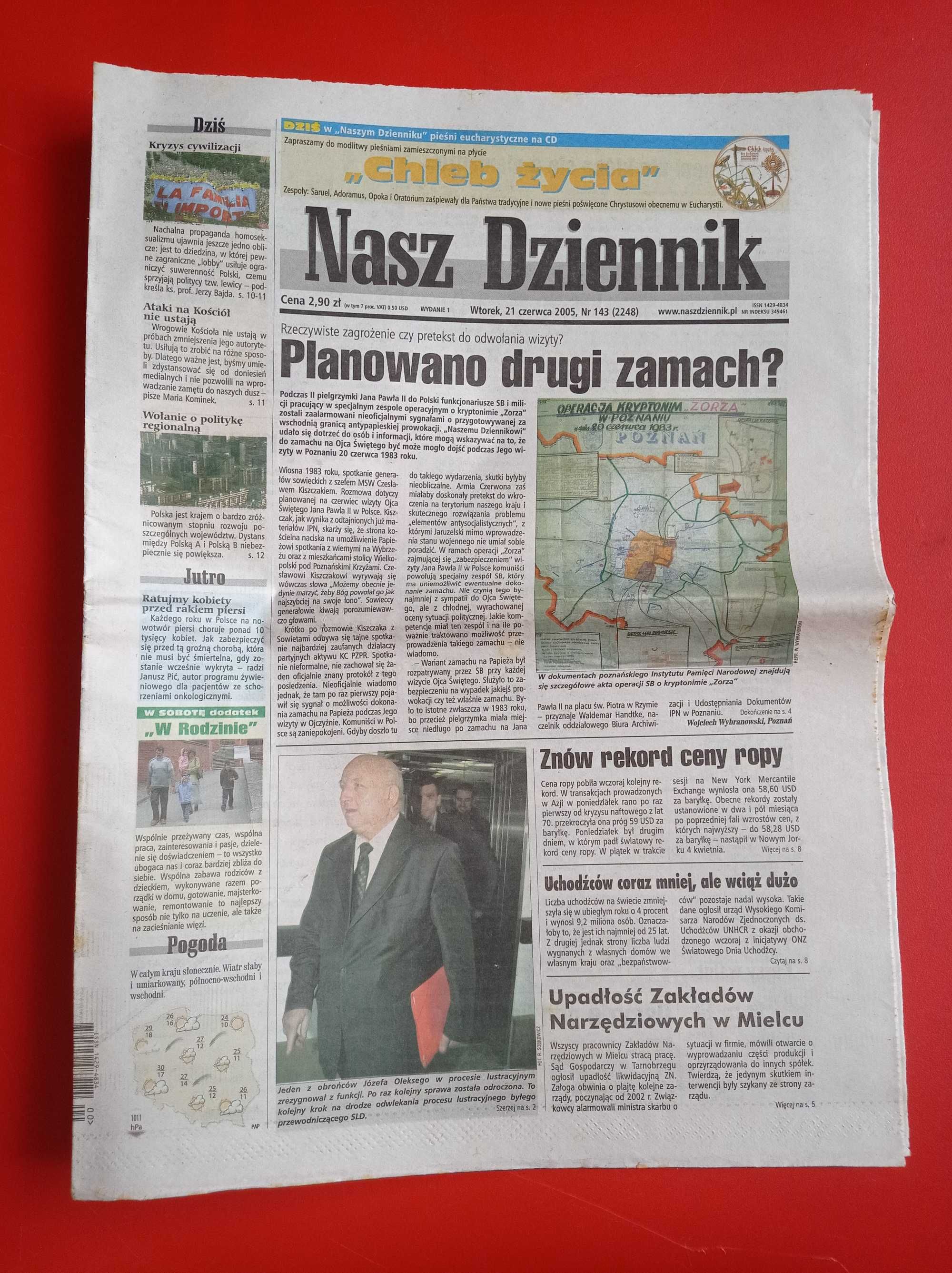 Nasz Dziennik, nr 143/2005, 21 czerwca 2005