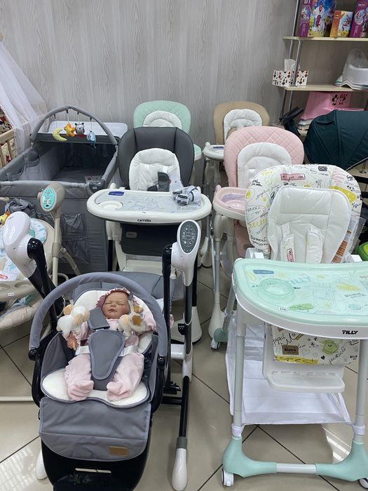 Стульчик столик для кормления Carrello Caramel Stella Toffee