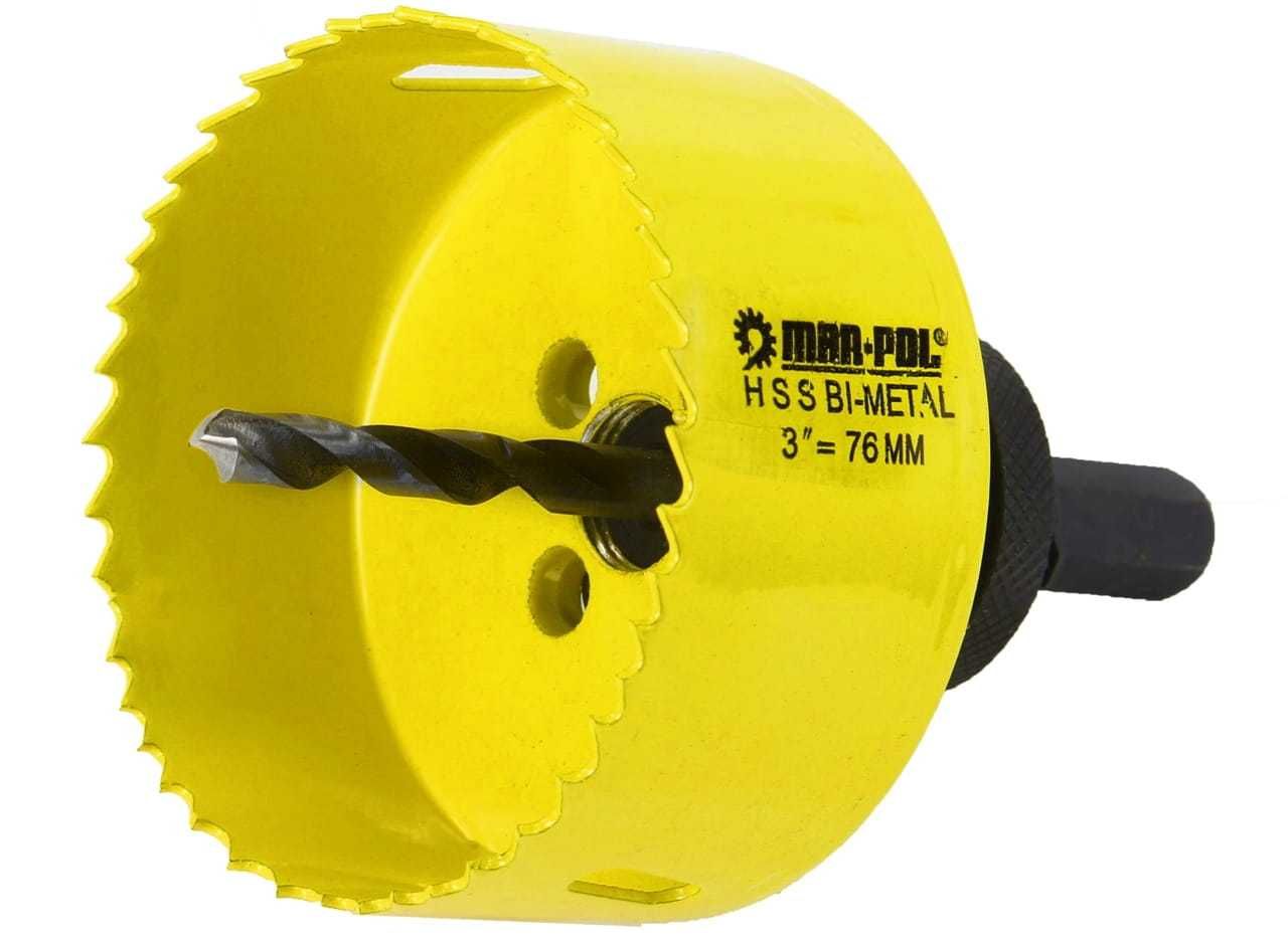 MAR-POL Otwornice Do Drewna Metalu Bimetal Zestaw Hss M22575