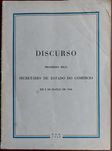 Discurso proferido pelo Sec. Estado Comércio  em 5 Março 1960