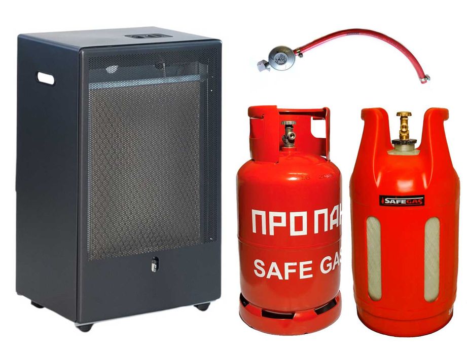 Газовий каталітичний обігрівач Camilla 3100 + газовий балон на вибір