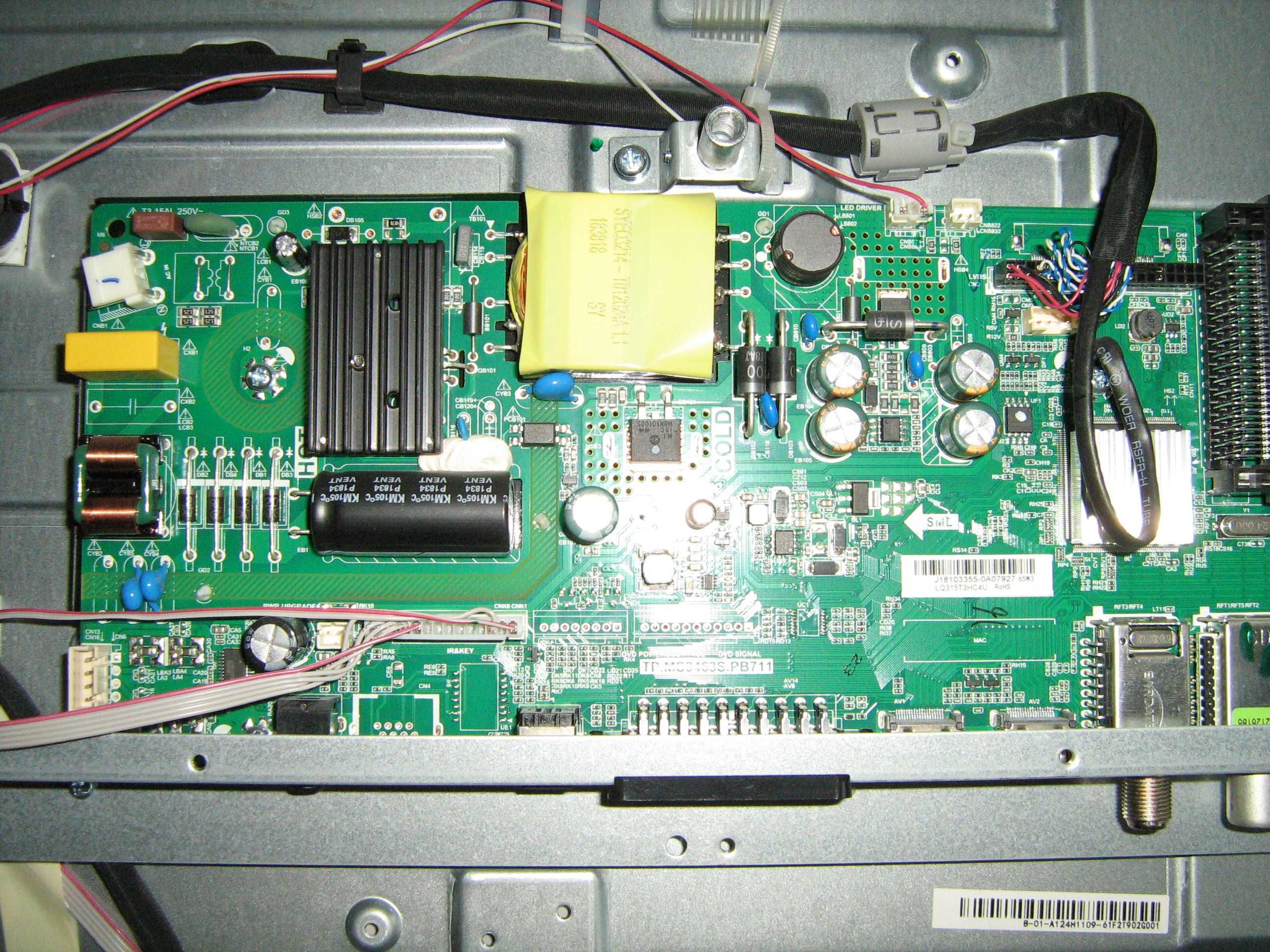 tv Sharp lc-32 hi3422e 32 cale,  sprawna płyta główna TP.MS3463SPB711