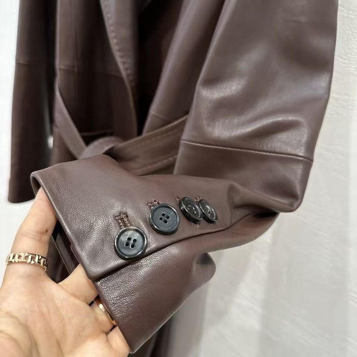 Płaszcz Max Mara skóra jagnięca r36 włoski 40
