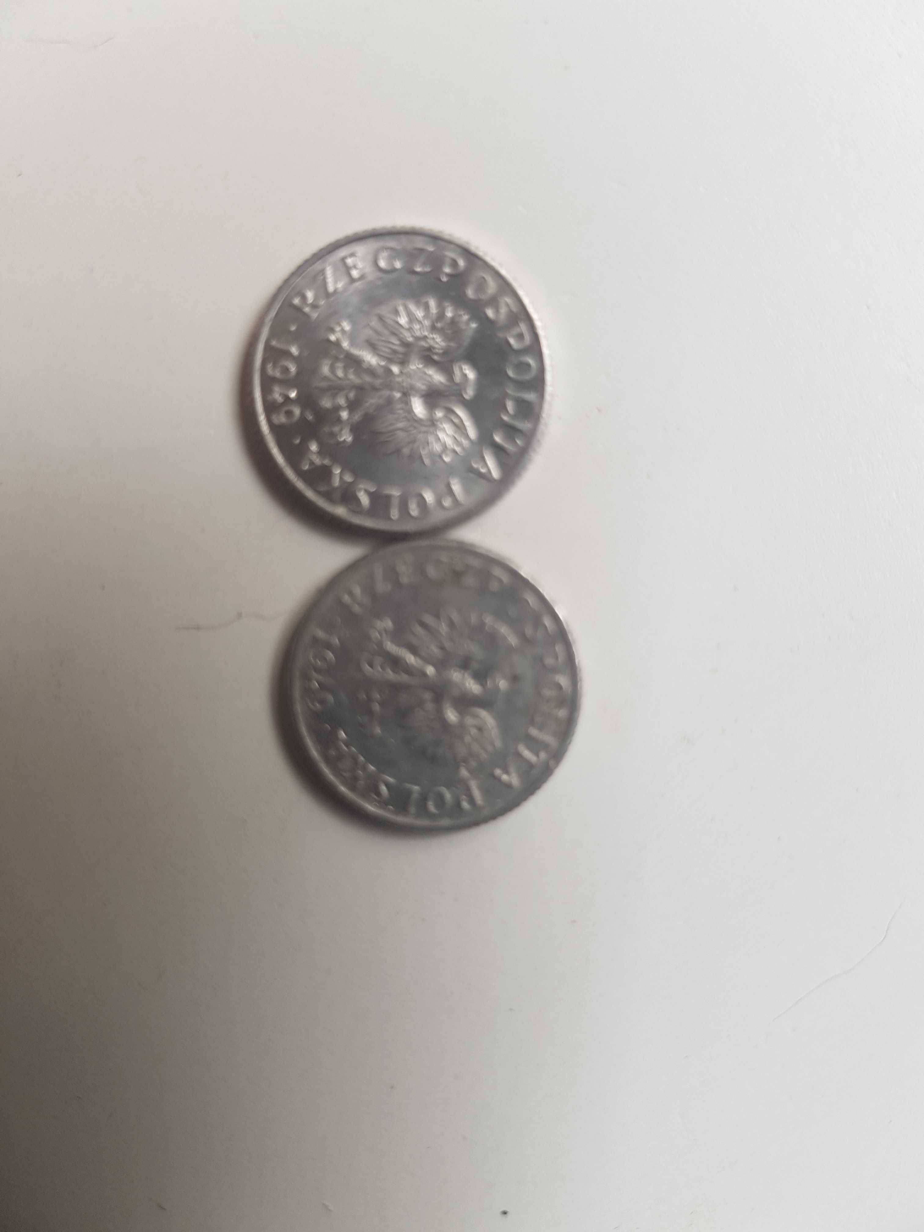 Monety 1 grosz z 1949 roku i inne