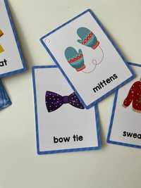 Clothes - karty - fiszki - język angielski - ubrania - dzieci