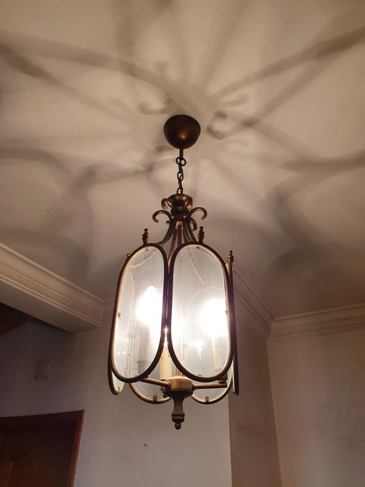 Candeeiro vintage latão