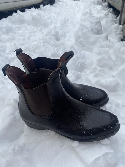 Sztyblety brązowe, gumowe r 40