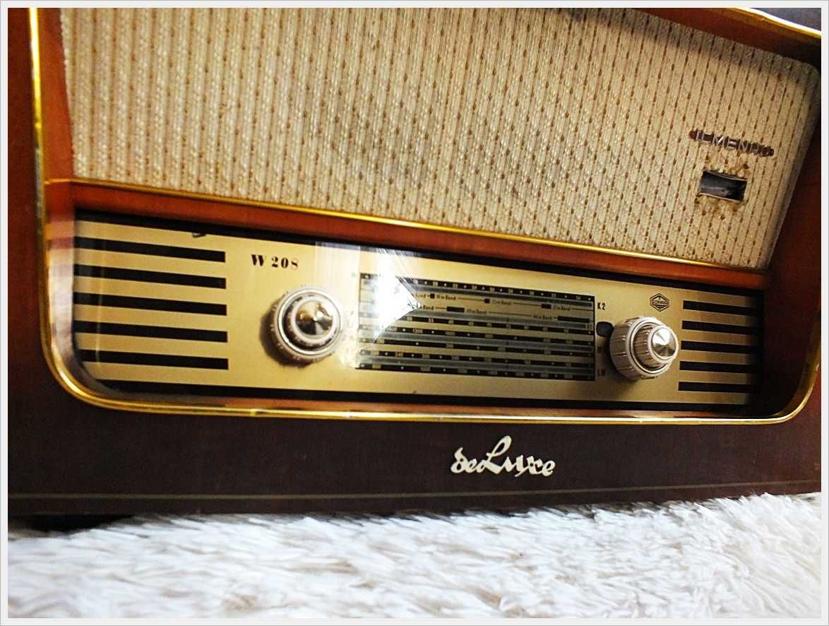 Stare lampowe Radio Sonneberg ILUMENAU 850 DeLuxe z lat 60-tych