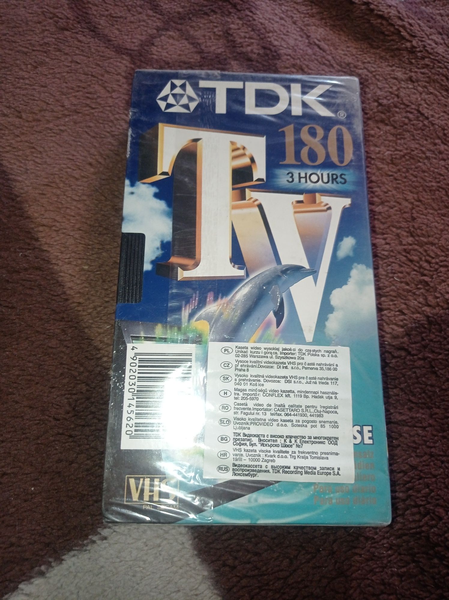 Kaseta wideo vhs nowa w oryginalnym opakowaniu